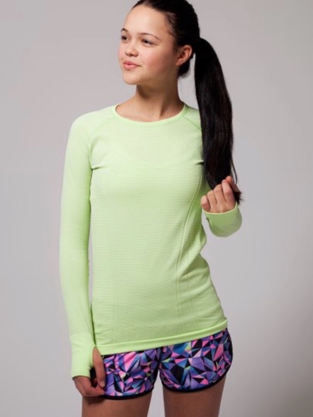 Ivivva by Lululemon Swiftly Fly Tech Long Sleeve Shirt